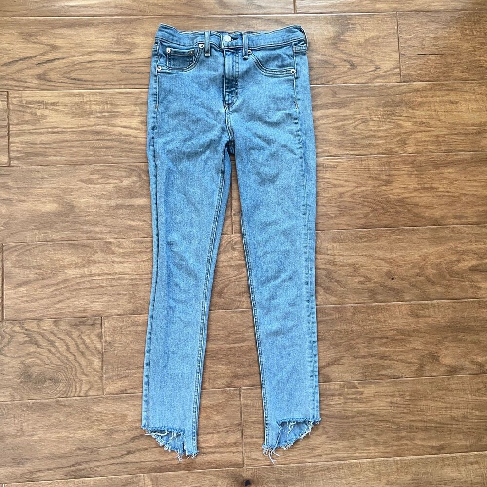 Rag & Bone Jeans Women's Size 27 High Rise Ankle Skinny Clean Portland Raw Hem